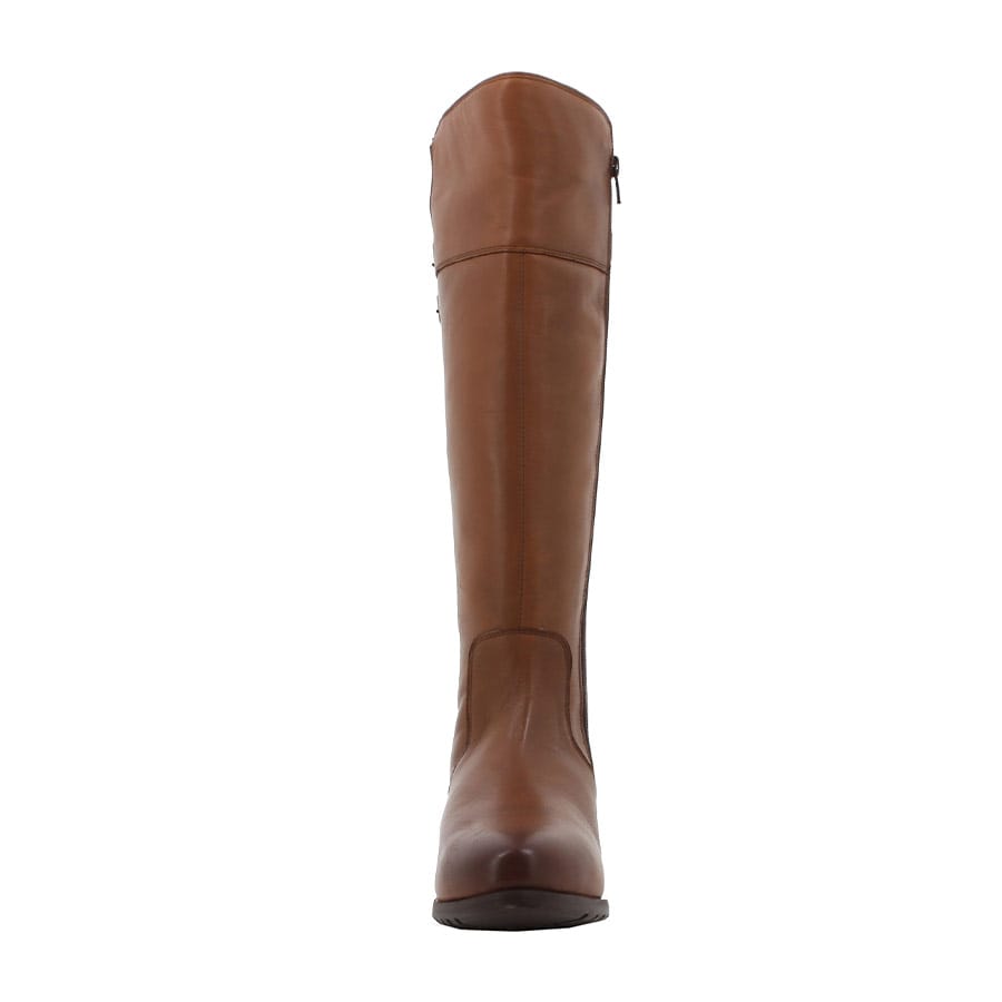 Soft Style Hush Puppies Arla Knee High Burnished Leather Tan