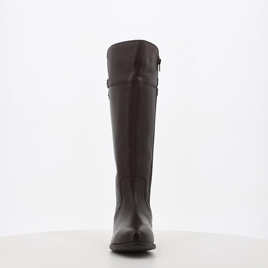 Soft Style Hush Puppies Arla Knee High Leather Boot Brown