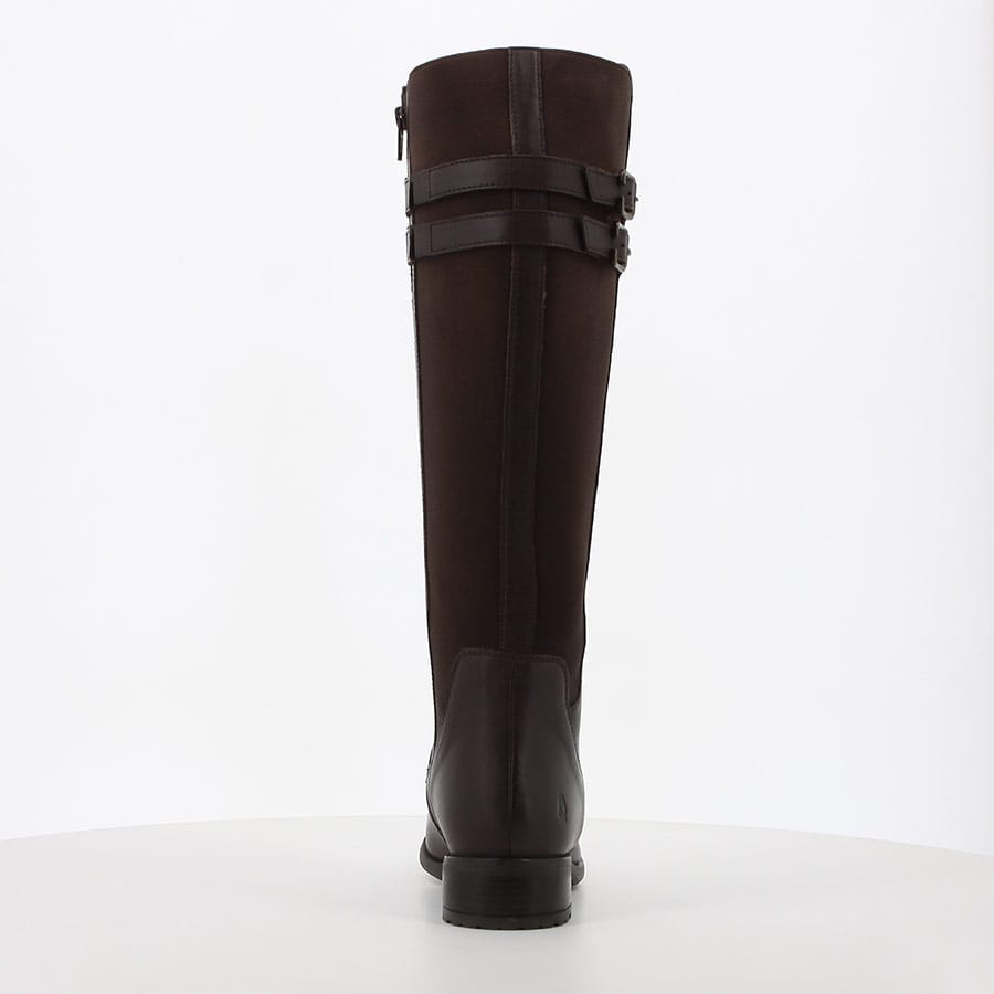 Soft Style Hush Puppies Arla Knee High Leather Boot Brown