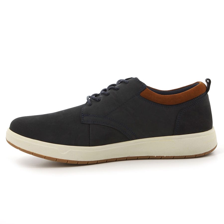 Soft Style Hush Puppies Bowen Casual Lace Up Navy Nubuck