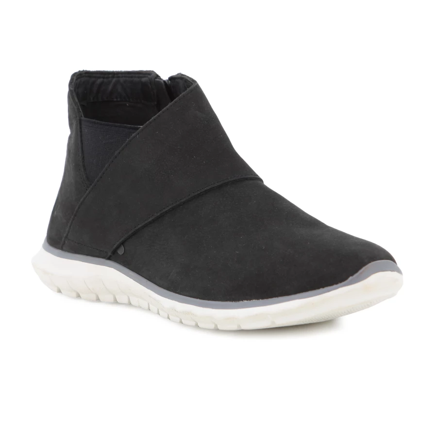 Soft Style Hush Puppies Careen Tricia Ankle Boot Black Nubuck