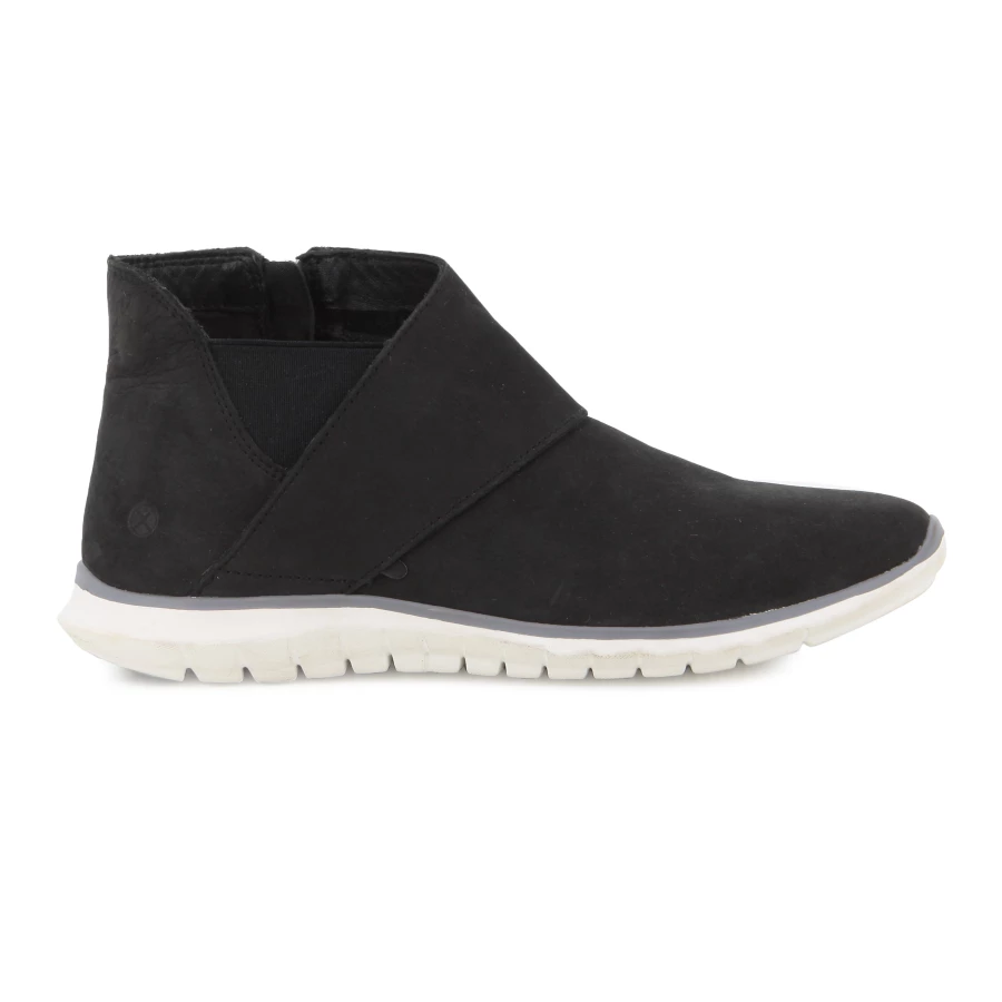 soft style Hush Puppies Careen Tricia Ankle Boot Black Nubuck