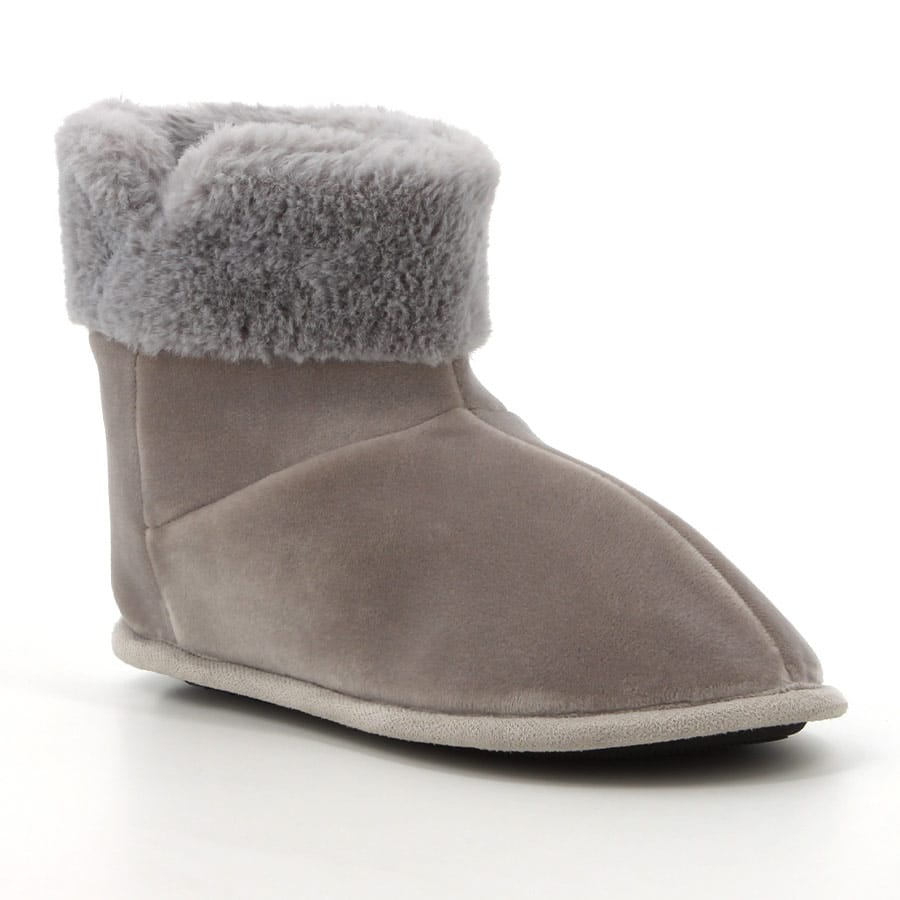 Soft Style Hush Puppies Casa Boot Slippers Frost Grey