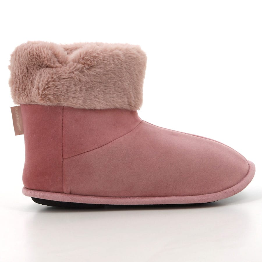 soft style Hush Puppies Casa Boots Slippers Dusty Pink