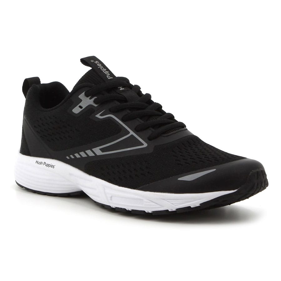 Soft Style Hush Puppies Dijana Sneakers Black White PU Mesh