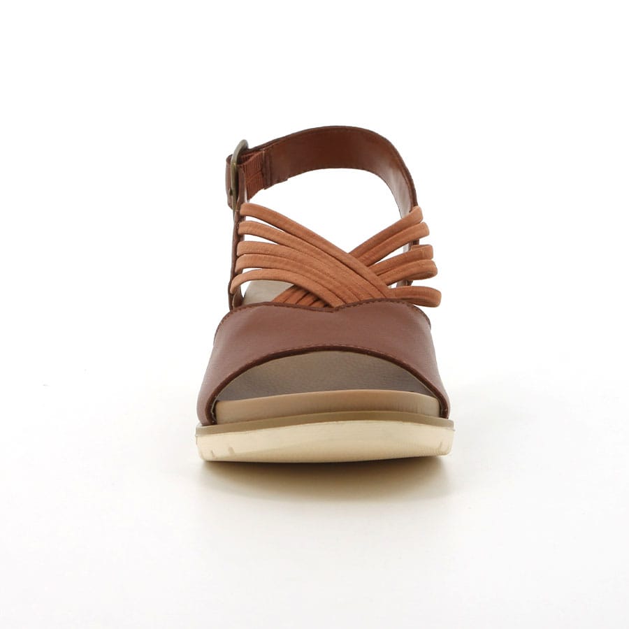 Soft Style Hush Puppies Everley Wedges Brown Leather