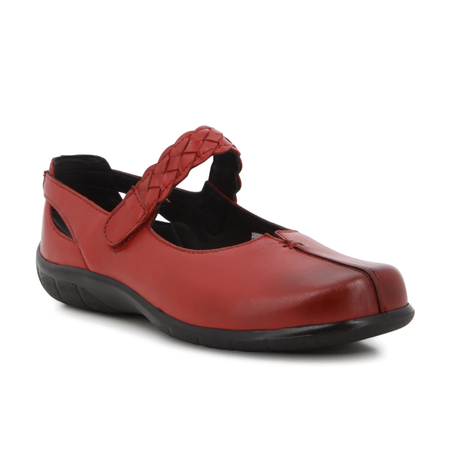 Soft Style Hush Puppies Fire Red Casuals Sheep Leather