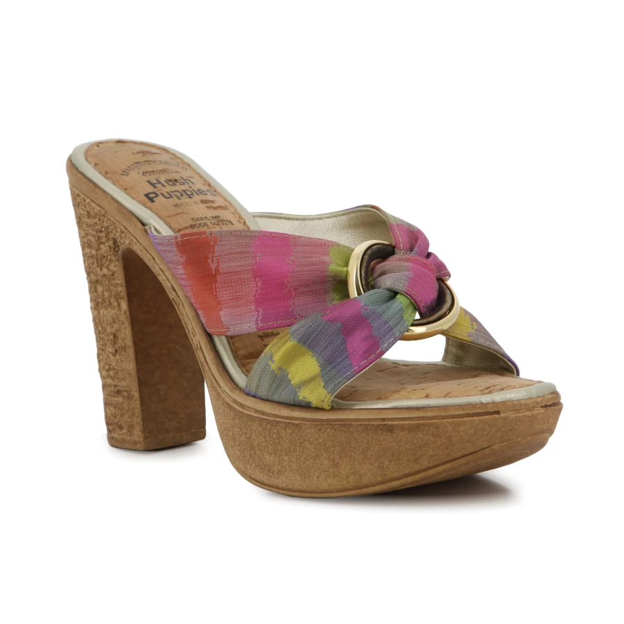 Soft Style Hush Puppies Florentina Heels Green Multi