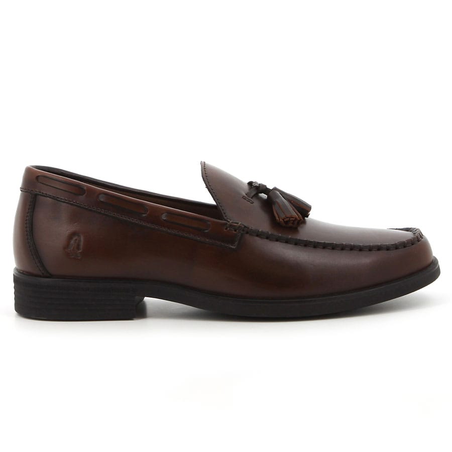 soft style Hush Puppies Gianni Leather Tassel Loafers Brown