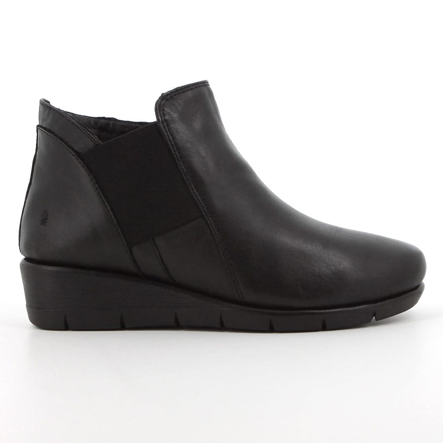 soft style Hush Puppies Gracious Ankle Leather Boots Black