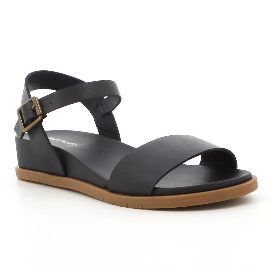 Soft Style Hush Puppies Graice Leather Sandals Navy