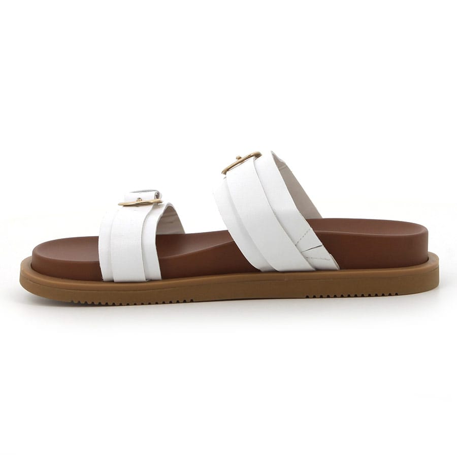 Soft Style Hush Puppies Hadley Sandals White Leather