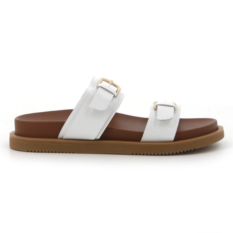 soft style Hush Puppies Hadley Sandals White Leather