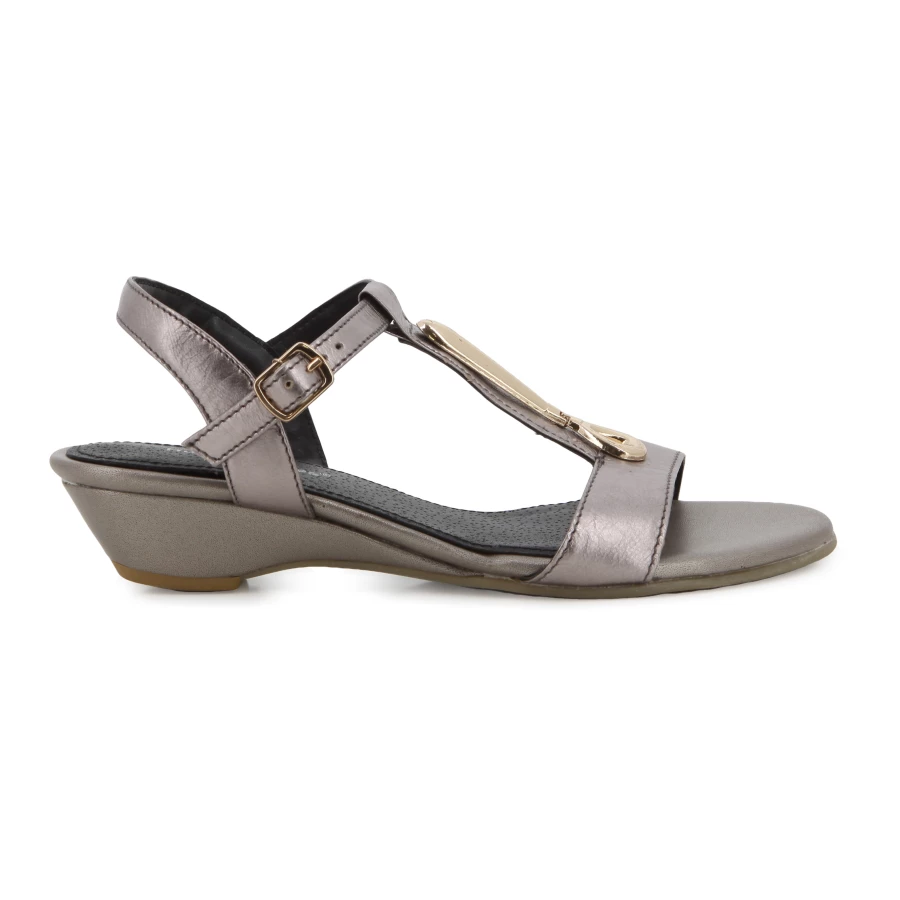 soft style Hush Puppies Harlotta Wedges Gunmetal Leather