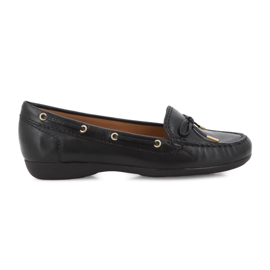 soft style Hush Puppies Helio Casuals Black Leather
