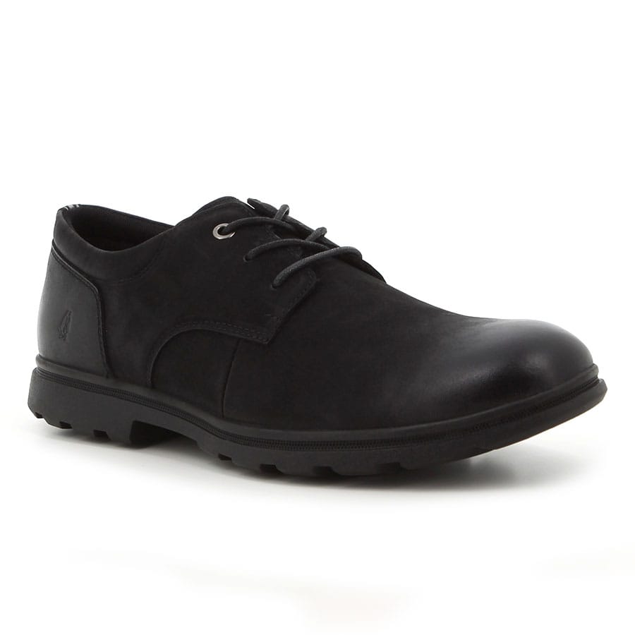 Soft Style Hush Puppies Jensenn Casual Lace Up Shoes Black Nubuck