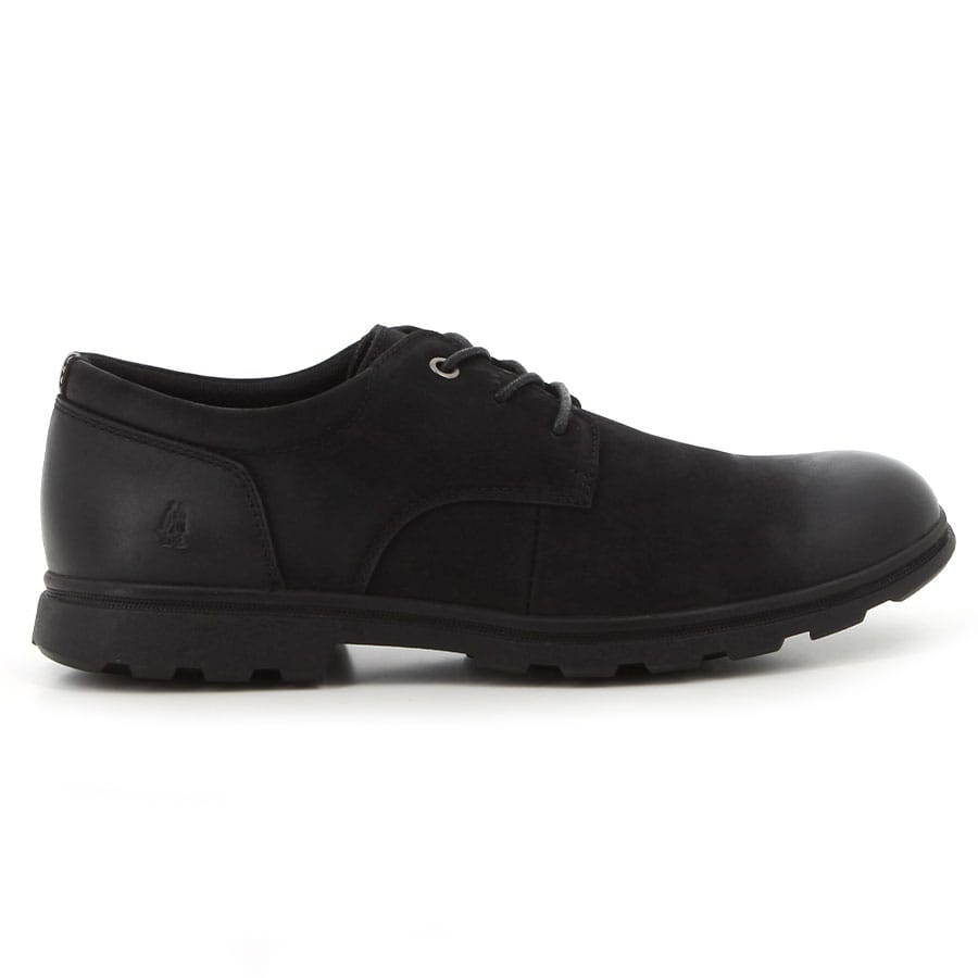 soft style Hush Puppies Jensenn Casual Lace Up Shoes Black Nubuck