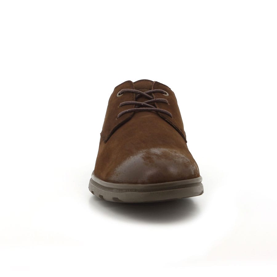 Soft Style Hush Puppies Jensenn Casual Lace Up Shoes Brown Nubuck