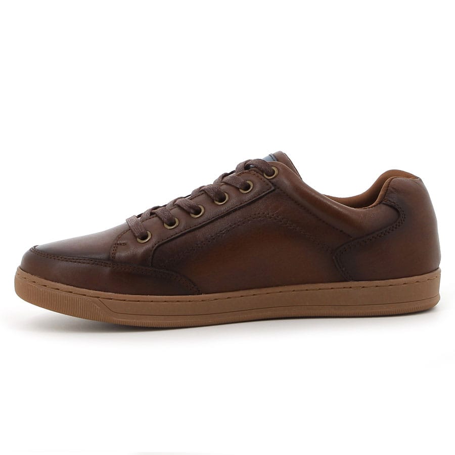 Soft Style Hush Puppies Jeter Casual Shoes Brown Leather