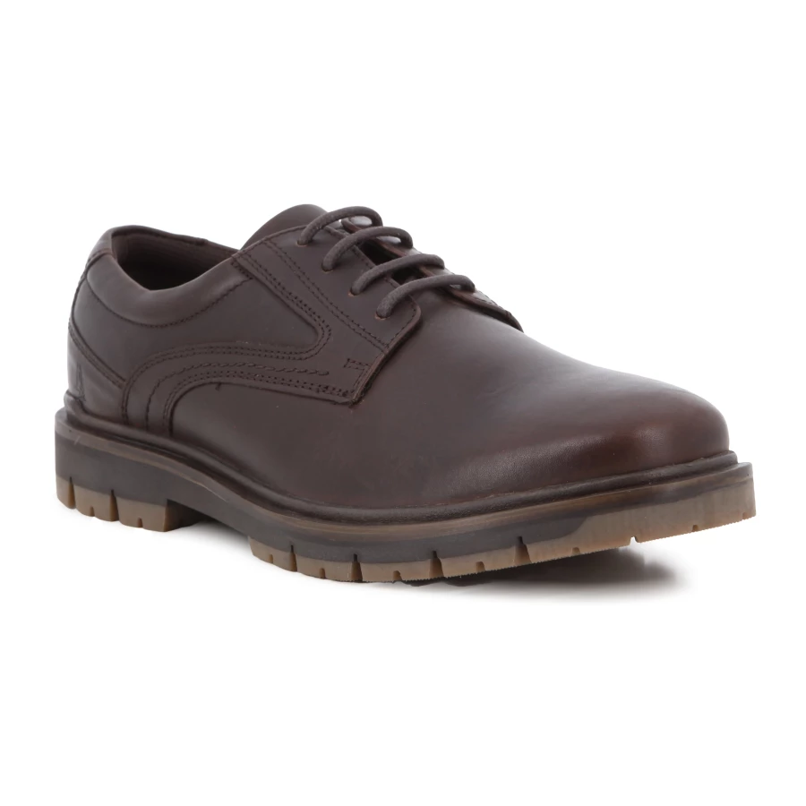 Soft Style Hush Puppies Jimmy Brown Lace Up Oiled Pull Leather