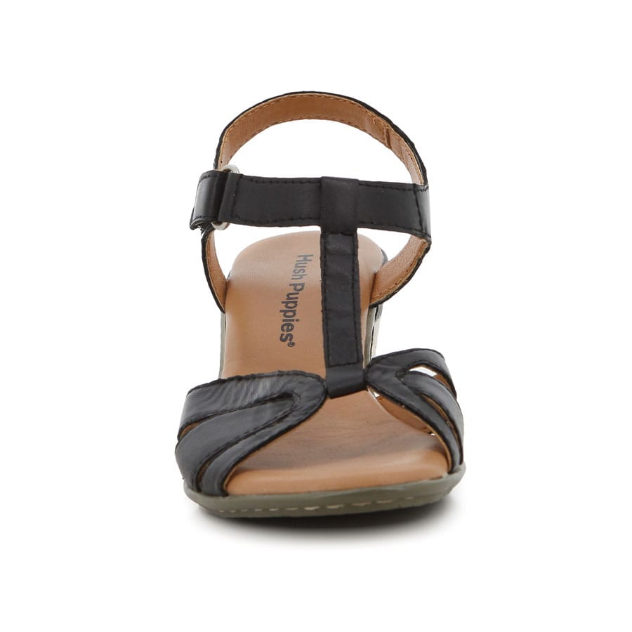 Soft Style Hush Puppies Josefina Heels Black Leather