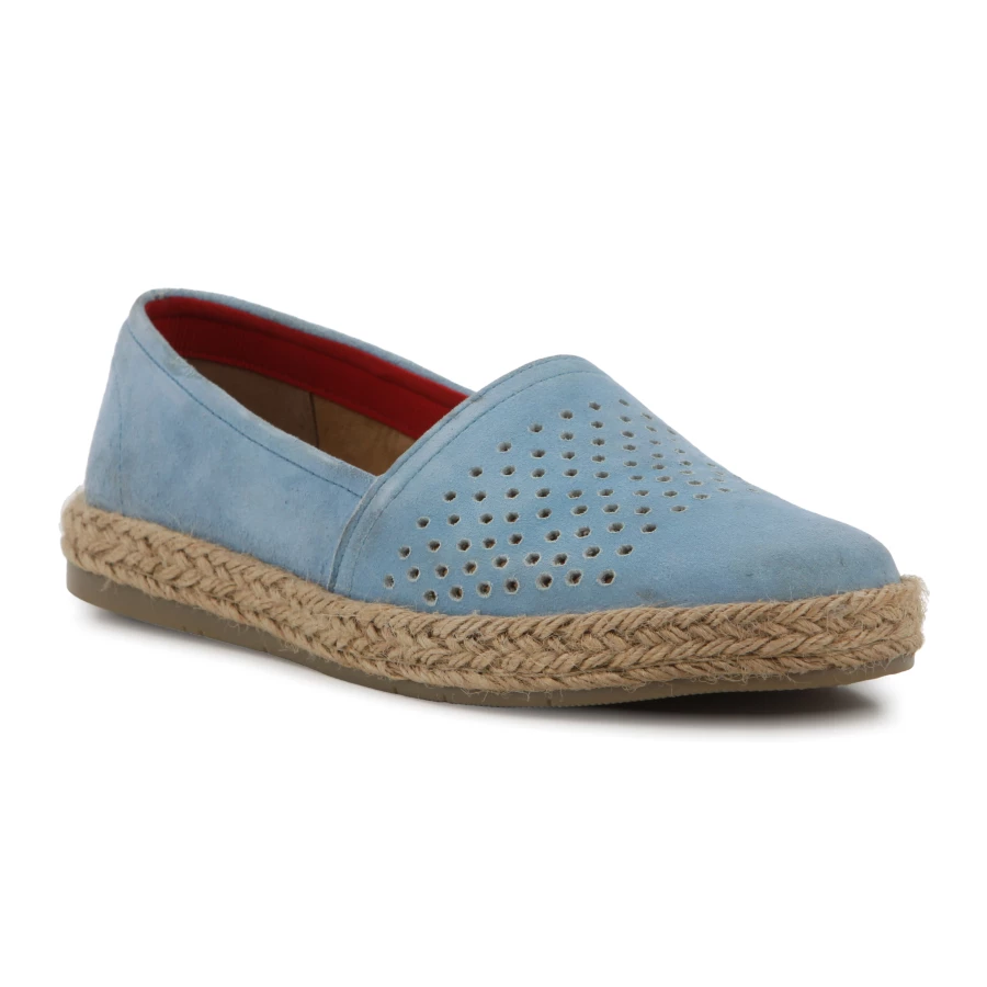 Soft Style Hush Puppies Jupiter II Casuals Blue Stardust Foil Leather