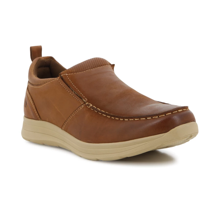 Soft Style Hush Puppies Kamil Light Brown Slip On Nubuck Leather