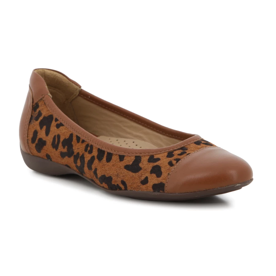 Soft Style Hush Puppies Khadija Casuals Cognac Leopard Leather