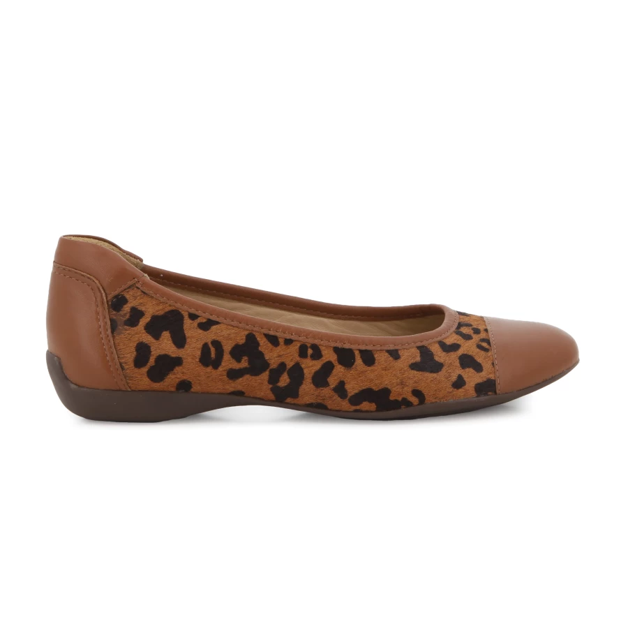 soft style Hush Puppies Khadija Casuals Cognac Leopard Leather