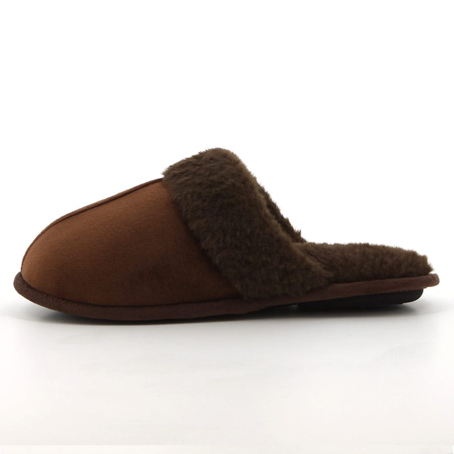 Soft Style Hush Puppies Lunara Mule Slippers Dark Brown