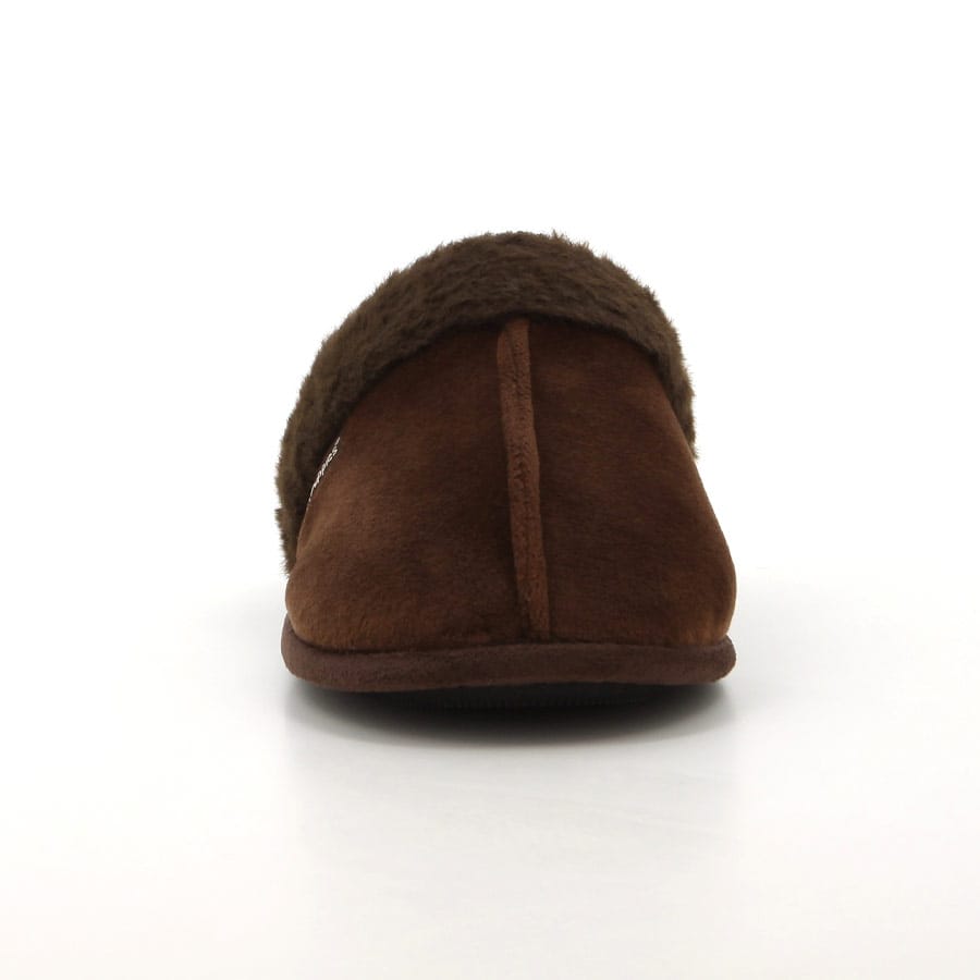 Soft Style Hush Puppies Lunara Mule Slippers Dark Brown