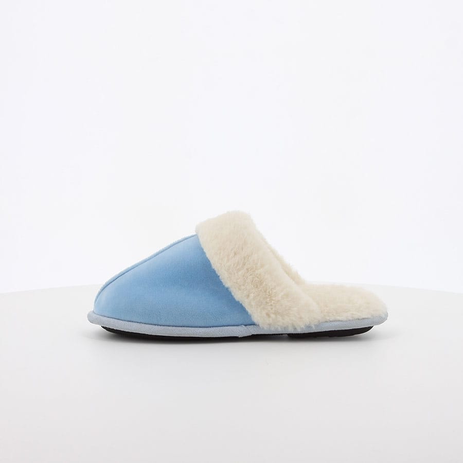 Soft Style Hush Puppies Lunara Slippers Fog Light Blue
