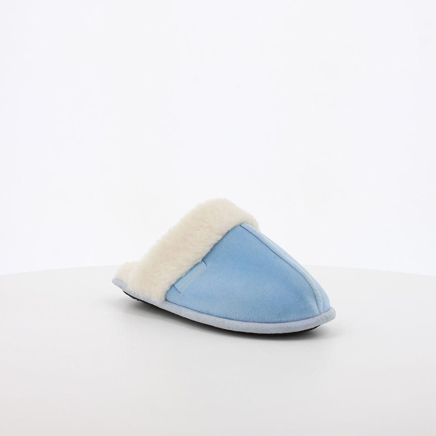Soft Style Hush Puppies Lunara Slippers Fog Light Blue