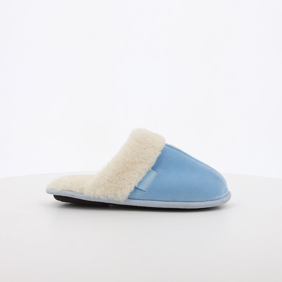 soft style Hush Puppies Lunara Slippers Fog Light Blue