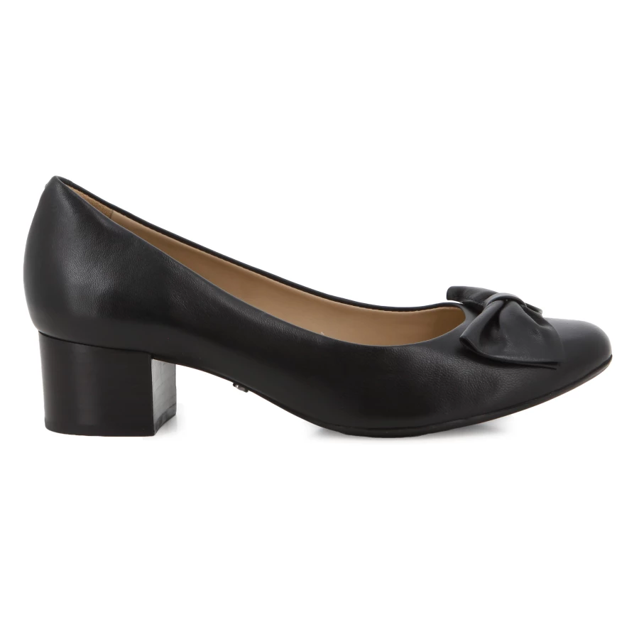 soft style Hush Puppies Maple Courts Black Polished Mestico Lexy Leather