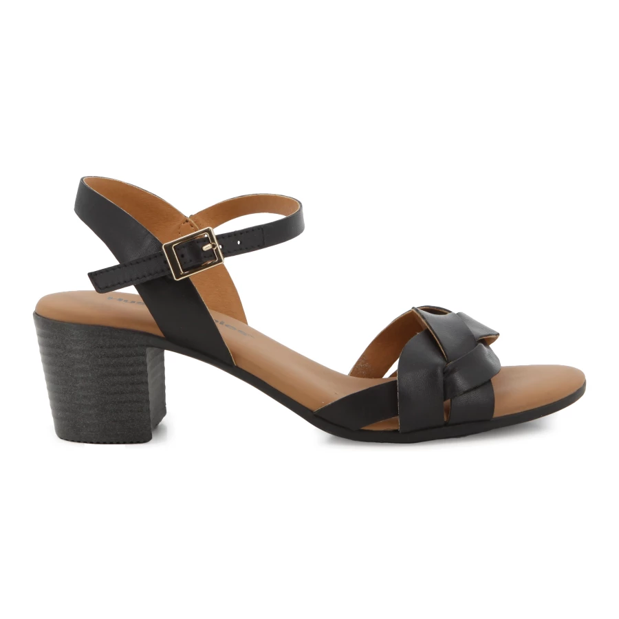 soft style Hush Puppies Mary 11 Heels Black Leather