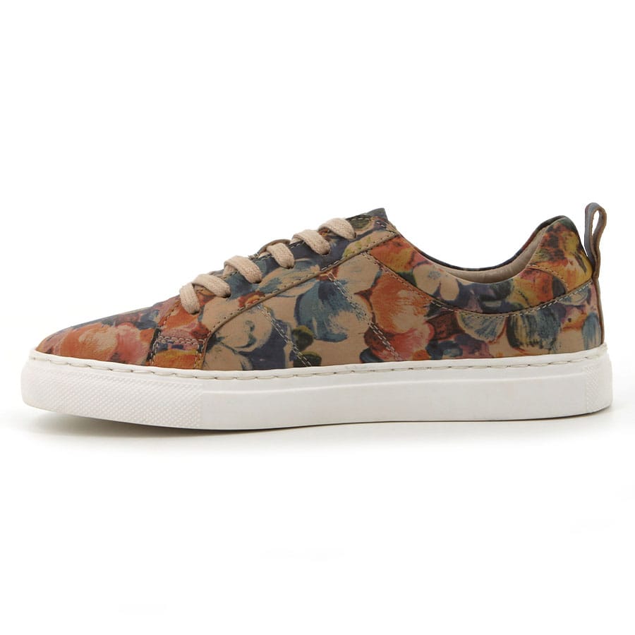 Soft Style Hush Puppies Mistry Leather Sneakers Floral