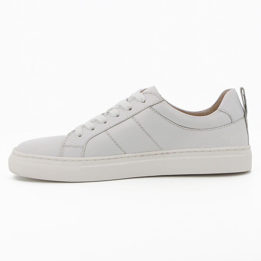Soft Style Hush Puppies Mistry Leather Sneakers White