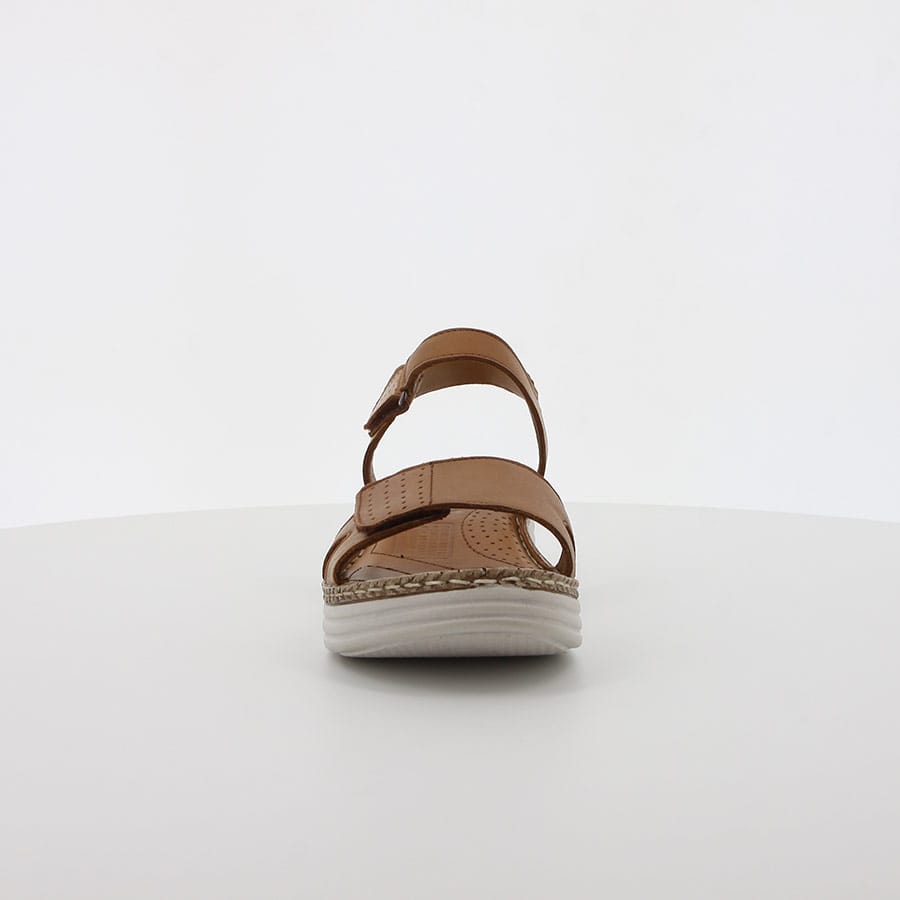 Soft Style Hush Puppies Nala Silte Leather Sandals Brown Chrome