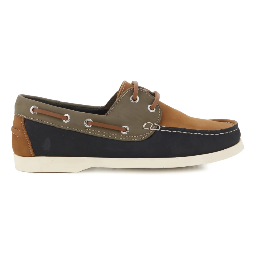 soft style Hush Puppies Nox Casual Boat Shoe Dark Green Leather