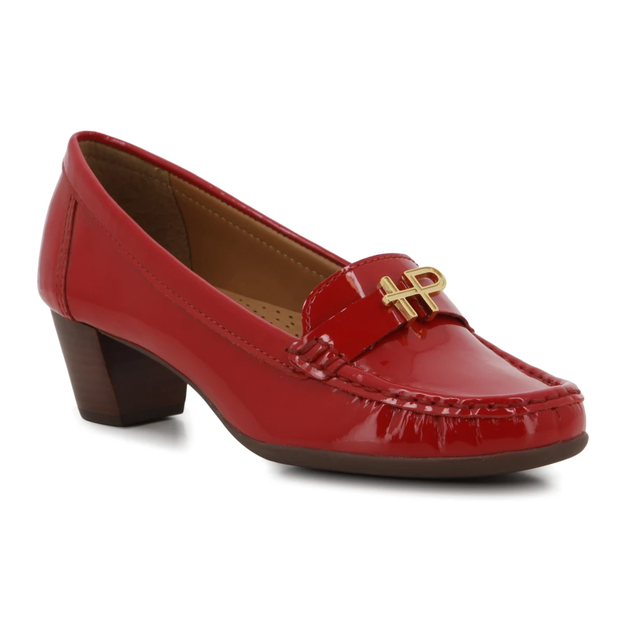 Soft Style Hush Puppies Payton Heels Tango Red Leather