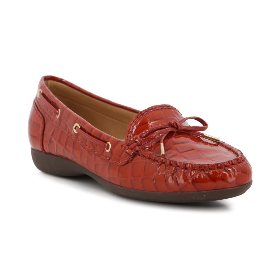 Soft Style Hush Puppies Perit Casuals Red Croc Leather