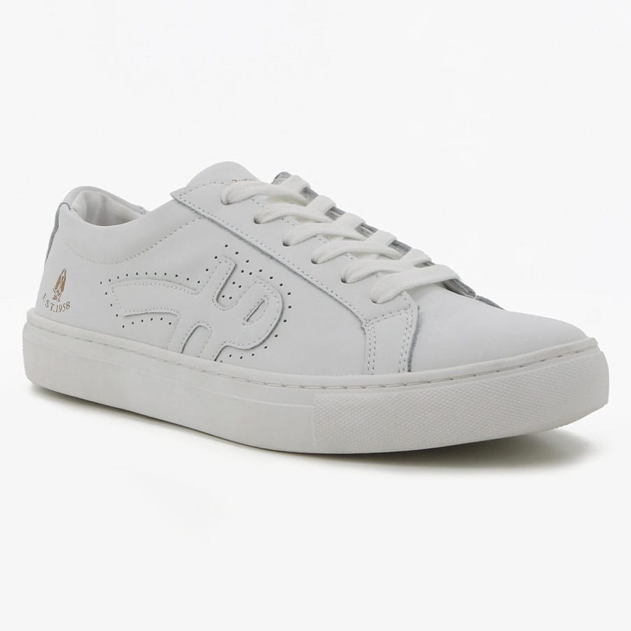 Soft Style Hush Puppies Relay White Microfibre Leather