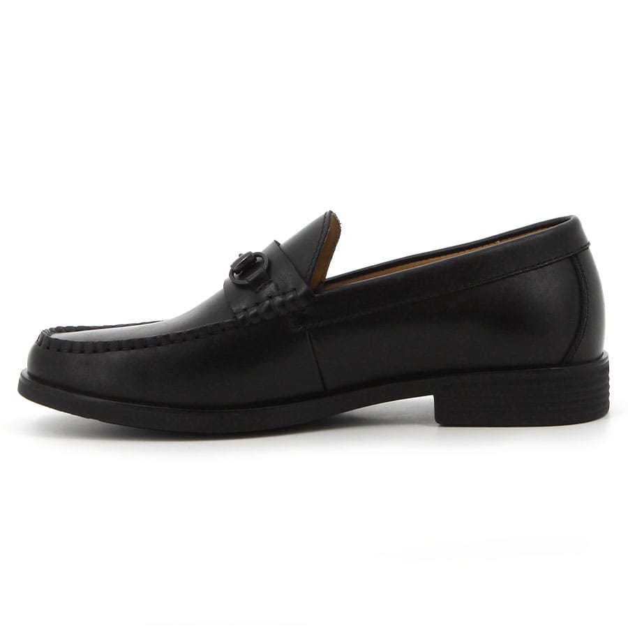 Soft Style Hush Puppies Renato Leather Loafers Black