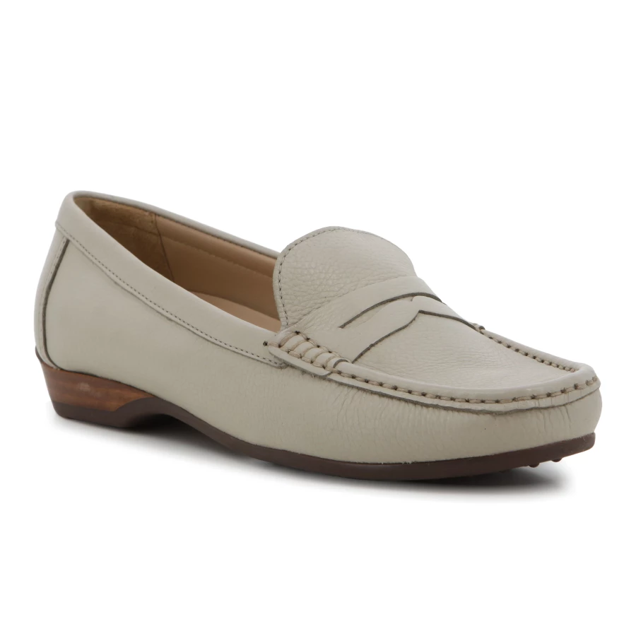 Soft Style Hush Puppies Reonata Casuals Grey Waxy Tumbled Leather