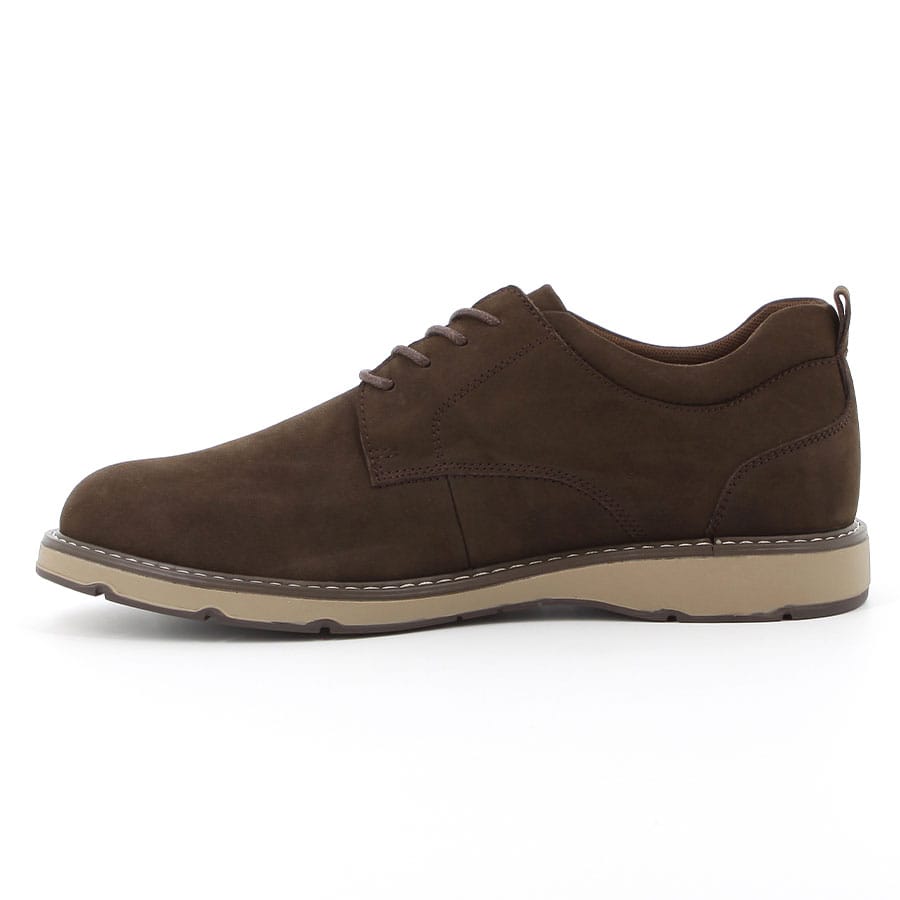 Soft Style Hush Puppies Ronnie Casual Lace Up Shoes Coffee Nubuck