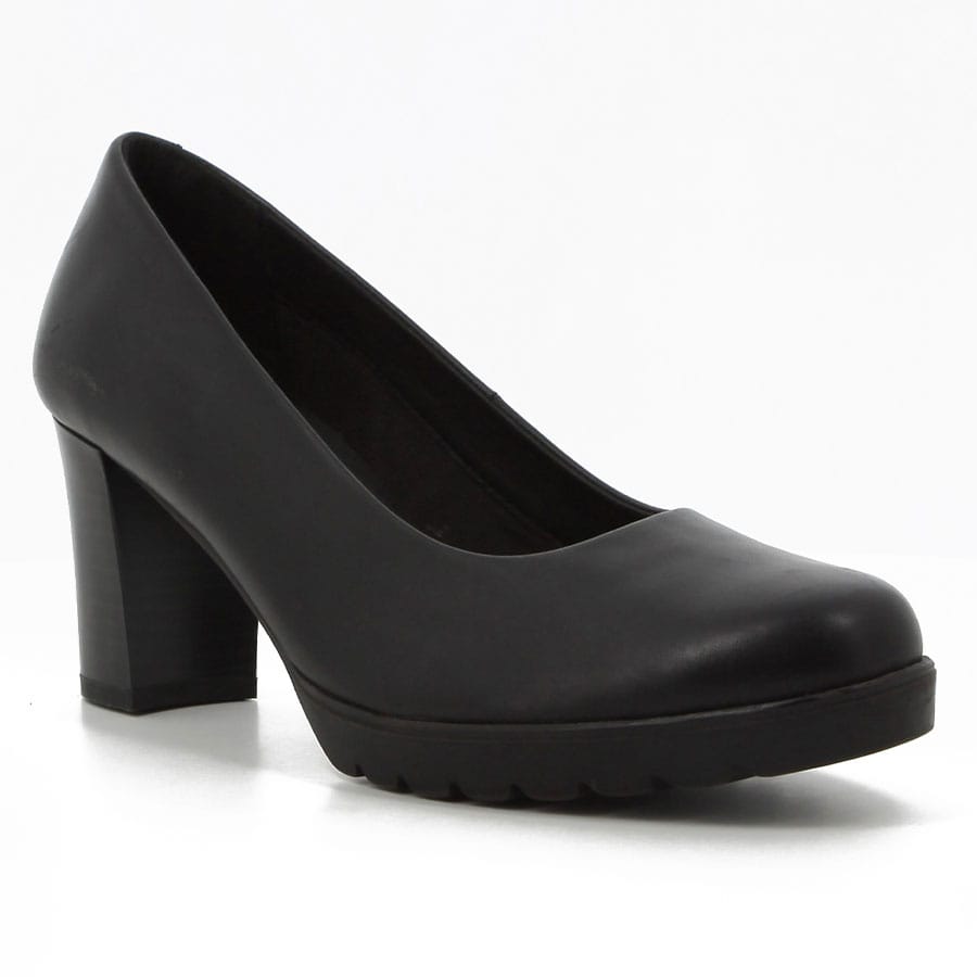 Soft Style Hush Puppies Shining Heels Black Leather