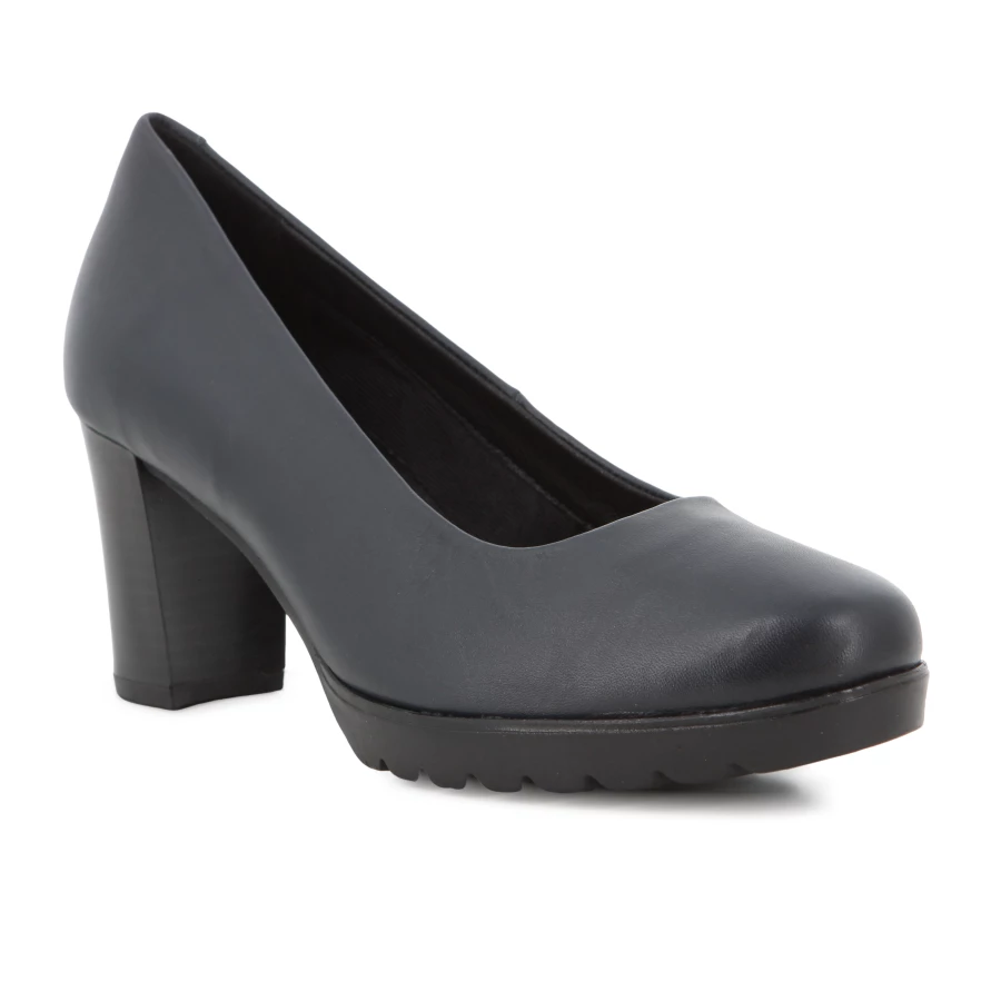 Soft Style Hush Puppies Shining Heels Ocean Blue Cow Ballerina