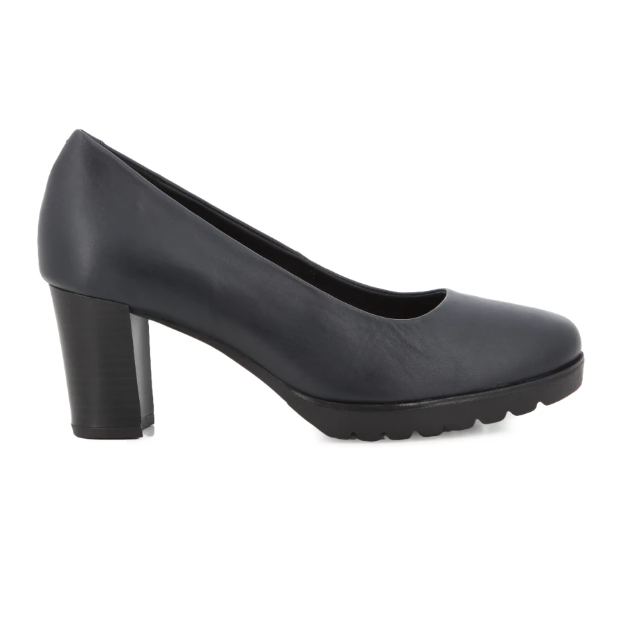 soft style Hush Puppies Shining Heels Ocean Blue Cow Ballerina