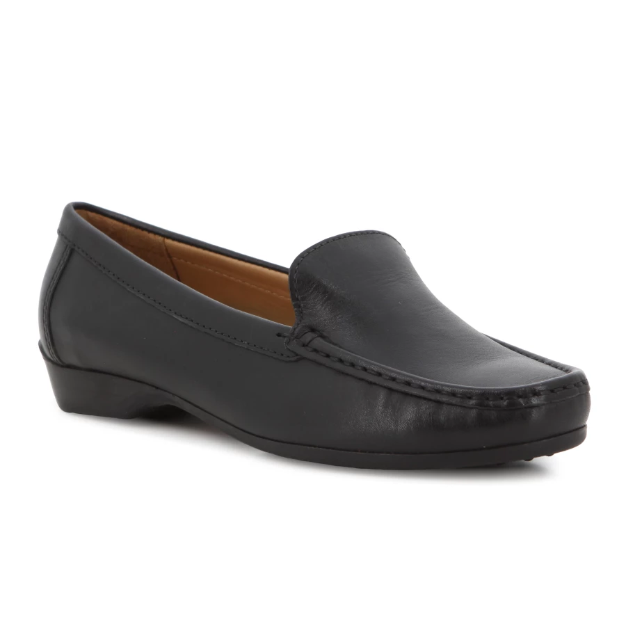 Soft Style Hush Puppies Talisa Slip On Casuals Black Leather